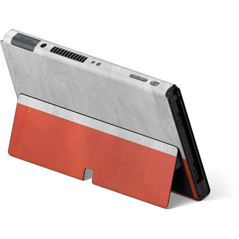 Distressed Austria Flag Nintendo Switch OLED (2021) Skin